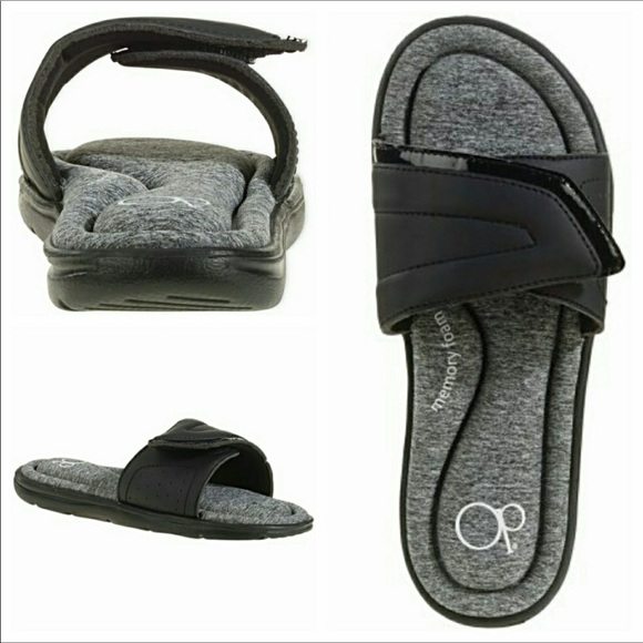 op memory foam flip flops